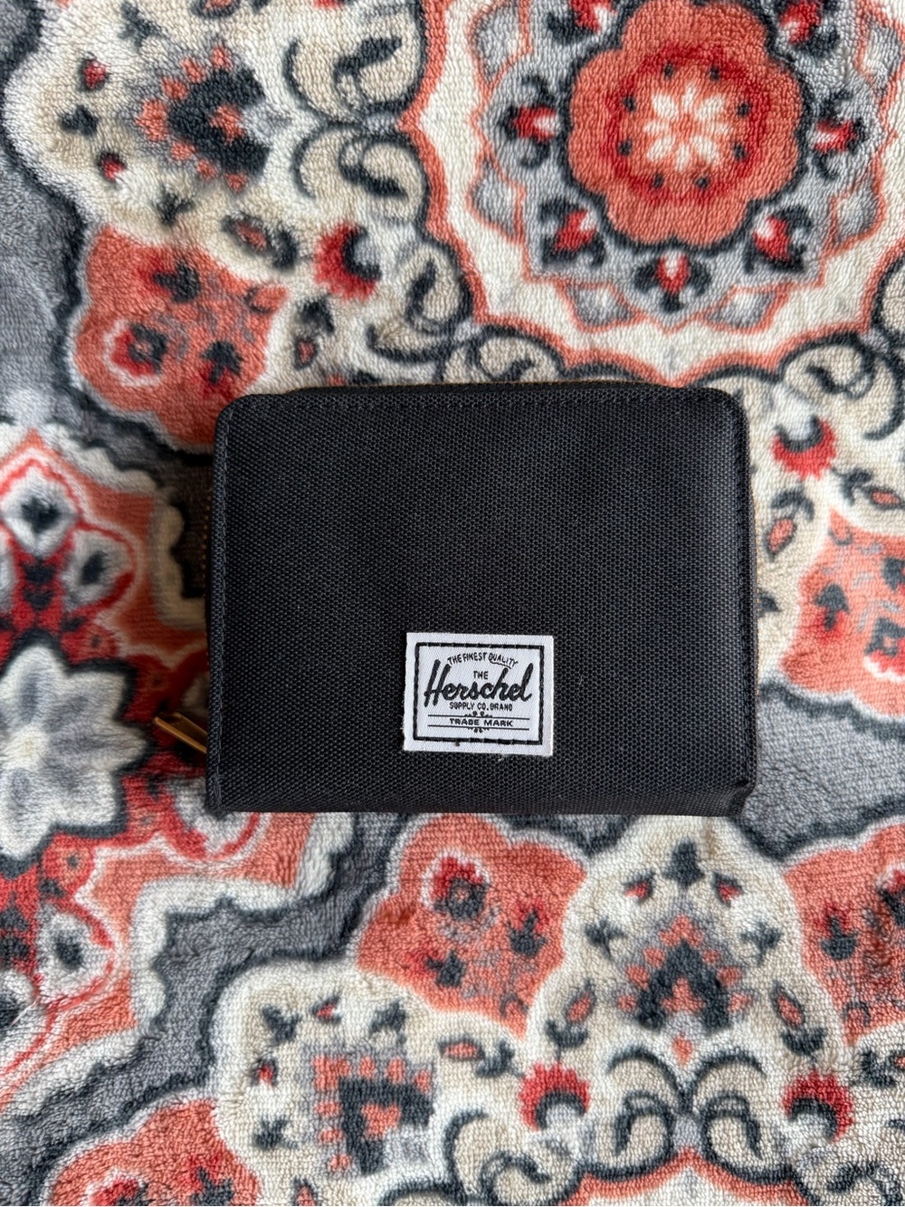 Herschel Supply Company Black Canvas Bifold Wallet
